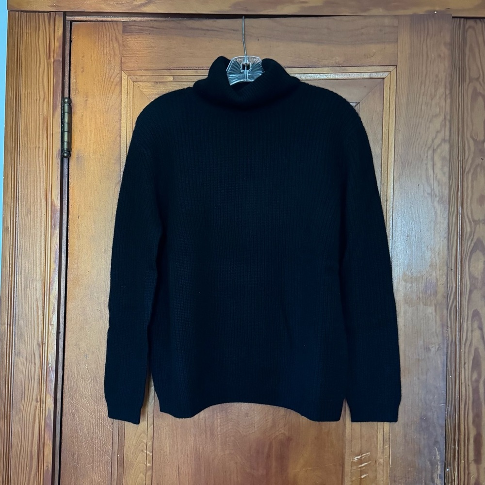 Quince Mongolian Cashmere Fisherman Turtleneck Sweater